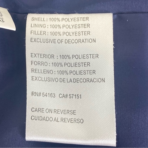 NFL Team Apparel Women’s Puffer Quilted Coat L Navy Blue Full Zip Collared - Picture 14 of 16